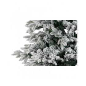 Albero di Natale DKD Home Decor Bianco Verde Polietilene Nevoso 140 x 140 x 210 cm