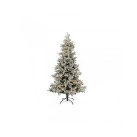 Albero di Natale DKD Home Decor Bianco Verde Polietilene Nevoso 140 x 140 x 210 cm