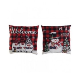 Cuscino DKD Home Decor Natale Multicolore Poliestere 40 x 10 x 40 cm (2 Unità)