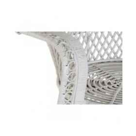 Poltrona da giardino DKD Home Decor Bianco 102 x 66 x 146 cm 97 x 66 x 144 cm