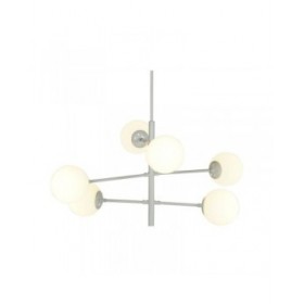 Lampadario DKD Home Decor 96 x 73 x 50 cm Cristallo Metallo Bianco 50 W