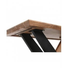 Tavolino da Caffè DKD Home Decor Metallo Acacia 115 x 60 x 45 cm