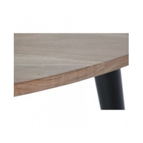 Tavolino da Caffè DKD Home Decor Metallo Acacia 90 x 90 x 76 cm