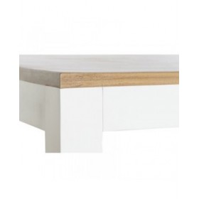 Tavolo da Pranzo DKD Home Decor Bianco Marrone Legno di acacia Legno di mango 200 x 100 x 80 cm