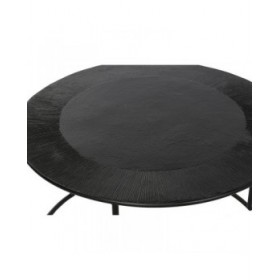 Set di 2 tavoli DKD Home Decor Nero Metallo Alluminio 76 x 76 x 44 cm