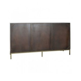 Credenza DKD Home Decor Nero Dorato Marrone scuro 160 x 40 x 90 cm