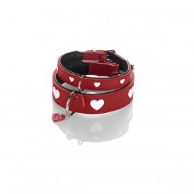 Collare per Cani Hunter Love Rosso S/M 38-44 cm