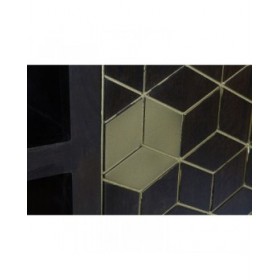 Mobile TV DKD Home Decor 140 x 40 x 55 cm Nero Metallo Acacia