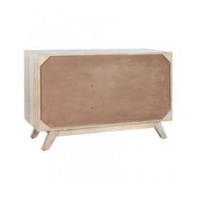 Credenza DKD Home Decor Bianco Naturale Legno di mango 115 x 42 x 75 cm