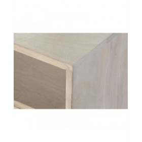 Comodino DKD Home Decor Bianco Naturale Legno di mango 55 x 35 x 45 cm