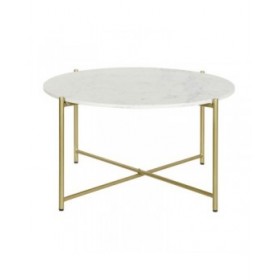 Tavolino da Caffè DKD Home Decor 81 x 81 x 44 cm Marmo Ferro