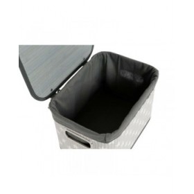 Set di Cestini DKD Home Decor Bianco Grigio Bambù Legno MDF Stelle 51 x 35 x 33 cm
