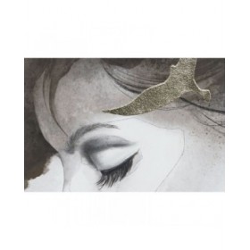 Quadro DKD Home Decor Donna 100 x 4 x 100 cm (2 Unità)