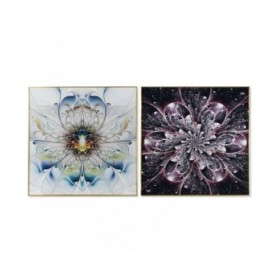 Quadro DKD Home Decor 80 x 3 x 80 cm (2 Unità)