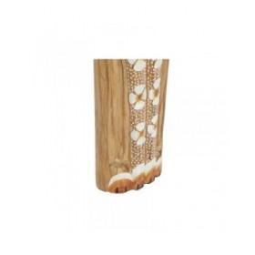 Statua Decorativa DKD Home Decor Bianco Marrone Cane Tropicale 80 cm 16 x 9 x 100 cm