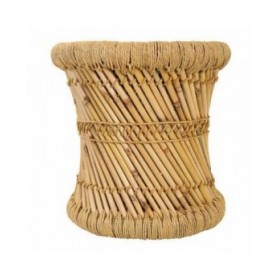 Set di sgabelli Alexandra House Living Naturale Bambù Corda 38 x 38 x 38 cm 2 Pezzi