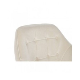 Poltrona DKD Home Decor Crema Dorato Metallo 74 x 74 x 90 cm