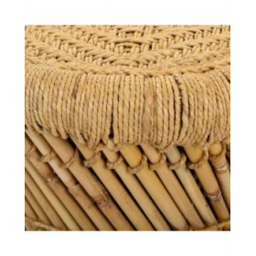 Set di sgabelli Alexandra House Living Naturale Bambù Corda 38 x 38 x 38 cm 2 Pezzi