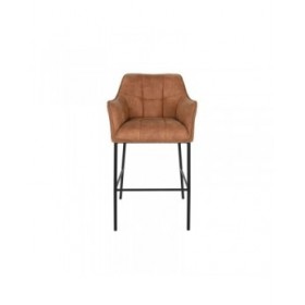 Sgabello DKD Home Decor Nero Cammello Metallo 59 x 60 x 107 cm
