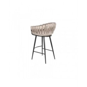 Sgabello DKD Home Decor Nero Beige Metallo 61 x 52 x 101 cm
