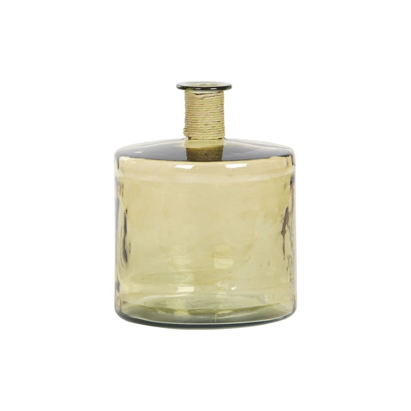 Vaso DKD Home Decor Ambra Corda Vetro Temperato 35 x 35 x 45 cm