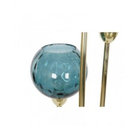 Lampada da Terra DKD Home Decor Multicolore Dorato Metallo Cristallo 50 W 220 V 45 x 45 x 160 cm