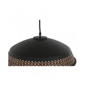 Lampadario DKD Home Decor Marrone Nero Crema Metallo 50 W 42 x 42 x 24 cm (2 Unità)
