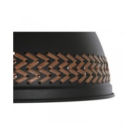 Lampadario DKD Home Decor Marrone Nero Crema Metallo 50 W 39 x 39 x 22 cm (2 Unità)