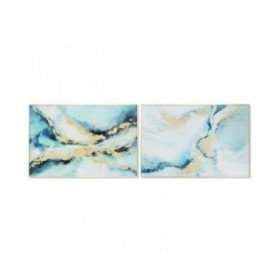 Quadro DKD Home Decor 80 x 2,5 x 120 cm Astratto Moderno (2 Unità)