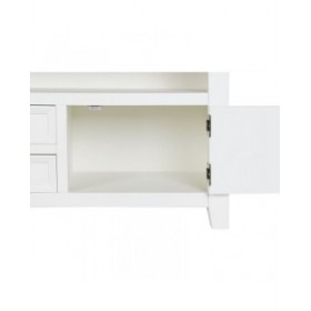 Mobile TV DKD Home Decor Beige Naturale Legno di paulownia 134,5 x 35 x 55 cm
