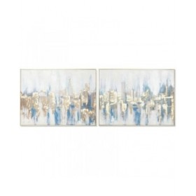 Quadro DKD Home Decor New York Loft 80 x 3,5 x 60 cm (2 Unità)