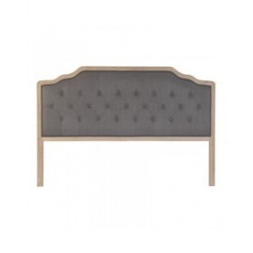 Testiera del Letto DKD Home Decor Grigio scuro Legno d'albero della gomma 160 x 10 x 120 cm