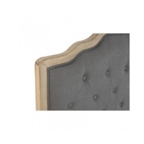 Testiera del Letto DKD Home Decor Grigio scuro Legno d'albero della gomma 160 x 10 x 120 cm