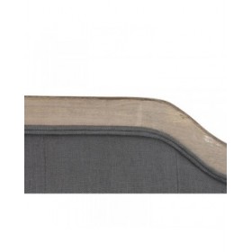 Testiera del Letto DKD Home Decor Grigio scuro Legno d'albero della gomma 160 x 10 x 120 cm