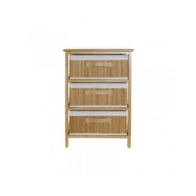 Cassettiera DKD Home Decor Naturale Bambù Legno di paulownia 42 x 32 x 63 cm
