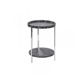 Tavolo aggiuntivo DKD Home Decor Nero Legno MDF 40 x 40 x 53 cm