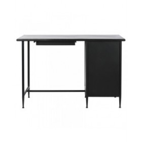 Scrivania DKD Home Decor Nero Metallo Cristallo 120 x 50 x 80 cm