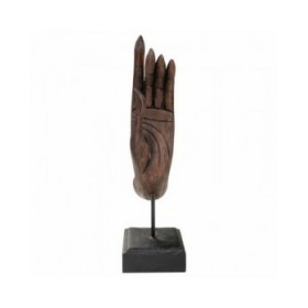 Statua Decorativa Alexandra House Living Marrone Nero Metallo Poliresina Mano 12 x 43 x 17 cm