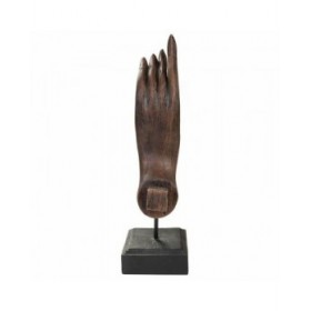 Statua Decorativa Alexandra House Living Marrone Nero Metallo Poliresina Mano 12 x 43 x 17 cm