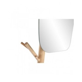 Attaccapanni da Terra Home ESPRIT Bianco Naturale Legno Metallo Scandi 33 x 33 x 185 cm