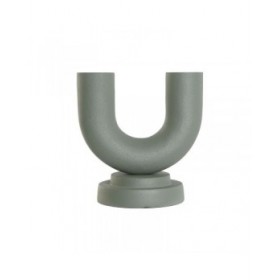 Vaso Home ESPRIT Verde Alluminio 18 x 13 x 19 cm (2 Unità)