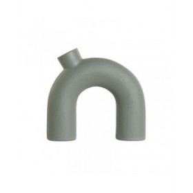 Vaso Home ESPRIT Verde Alluminio 19 x 5 x 17 cm (2 Unità)