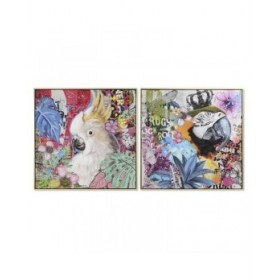 Quadro Home ESPRIT Moderno 80 x 3,5 x 80 cm (2 Unità)