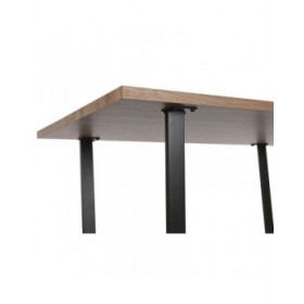 Tavolo da Pranzo Home ESPRIT Marrone Nero Ferro Legno MDF 160 x 90 x 75 cm