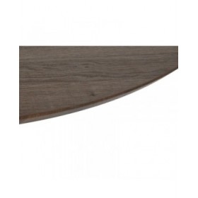 Tavolo da Pranzo Home ESPRIT Marrone Nero Ferro Legno MDF 120 x 120 x 75 cm
