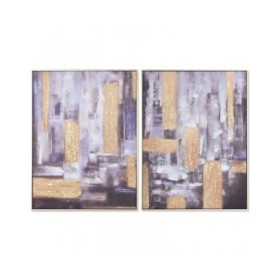Quadro Home ESPRIT Astratto Moderno 62 x 4,5 x 82 cm (2 Unità)