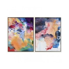 Quadro Home ESPRIT Città Laccato 63 x 3,5 x 83 cm (2 Unità)