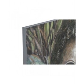 Set di 2 quadri Home ESPRIT Buddha Orientale 160 x 3 x 120 cm