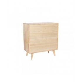 Credenza DKD Home Decor Naturale Metallo Legno d'albero della gomma 73,5 x 35 x 78 cm