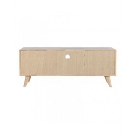 Mobile TV DKD Home Decor Naturale Metallo Legno d'albero della gomma 120 x 30 x 48 cm